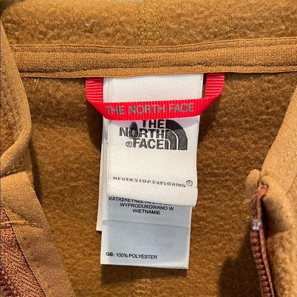 The North Face Women's Rust/Brown Fleece Jacket - Picture 3 of 6